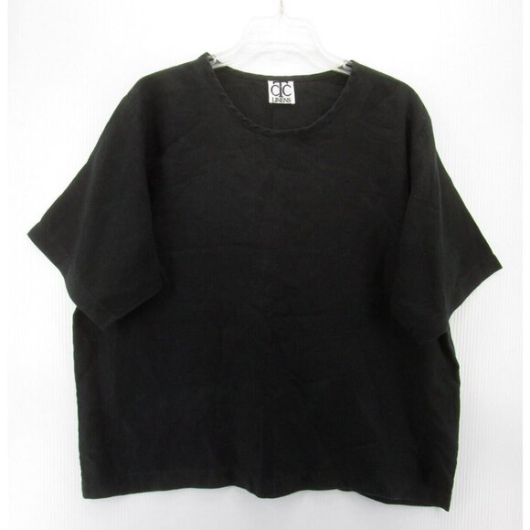 CTC Linens Top Large Blouse Pullover Lagenlook Peasant Cottage Core - Picture 1 of 10